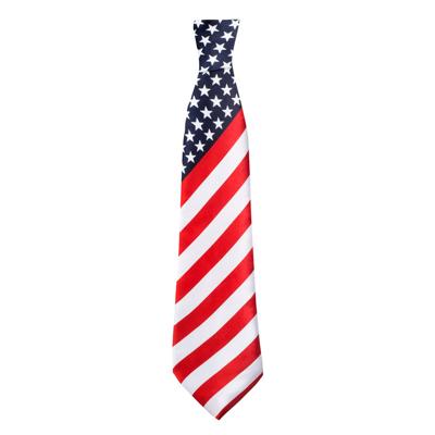 USA stropdas - heren - Kravet - Amerikaanse vlag thema - verkleedaccessoires Amerika