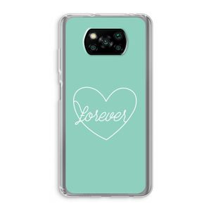 Forever heart pastel: Xiaomi Poco X3 Pro Transparant Hoesje