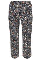 Yoek Trousers long FLOWER RAIN | Zwart | Maat 54/56