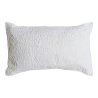 Kussen DKD Home Decor Wit Polyester Gebloemd 60 x 10 x 40 cm