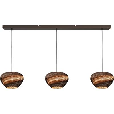 Masterlight 3-lichts hanglampCartone met Ø29 Think Paper kappen - 2511-15-130-3-29