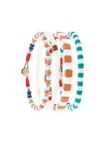 Roxanne Assoulin lot de bracelets Let's Stay Together - Blanc