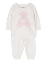 POLO RALPH LAUREN KIDS ensemble pull-pantalon en maille intarsia - Blanc POLO RALPH LAUREN KIDS ensemble pull-pantalon en maille intarsia - Blanc
