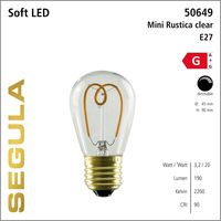LED lamp rustica helder 3.2W 190 lumen 2200K E27 Segula