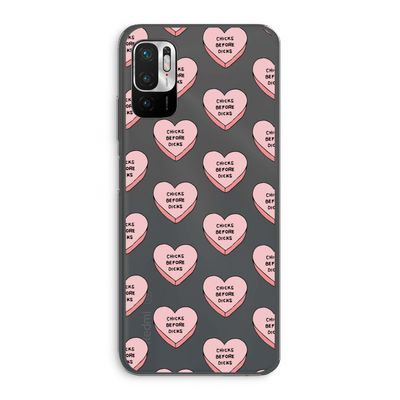 Chicks before dicks: Xiaomi Redmi Note 10 5G Transparant Hoesje