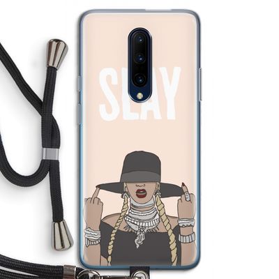 Slay All Day: OnePlus 7 Pro Transparant Hoesje met koord