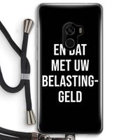 Belastinggeld - Zwart: Xiaomi Mi Mix 2 Transparant Hoesje met koord