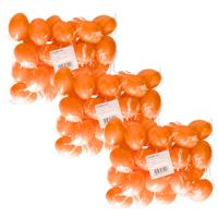 Hobby knutsel eieren - 75x - 6 cm - rood - kunststof - decoratie paaseieren