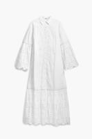 Geperforeerde maxi-jurk - WHITE - M