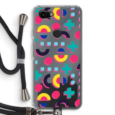 8-bit N°2: Pixel 3a Transparant Hoesje met koord