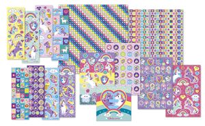 Totum stickerbox Unicorn 21,5 cm meisjes 500 stuks