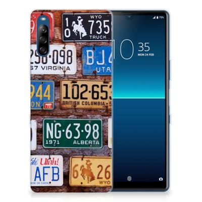 Sony Xperia L4 | Siliconen hoesje | met foto Kentekenplaten