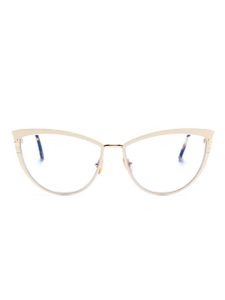 TOM FORD Eyewear lunettes de vue à monture papillon - Tons neutres