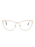 TOM FORD Eyewear lunettes de vue à monture papillon - Tons neutres