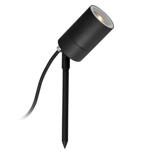 LED Pin Tuinspot Zwart met lichtsensor LED