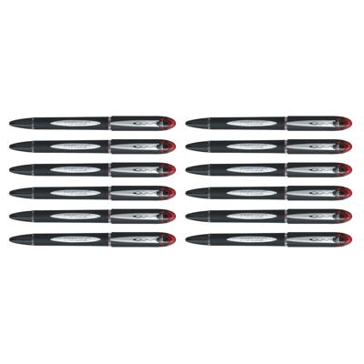 Liquid ink ballpoint pen Uni-Ball Rollerball Jestsream SX-210 Rood 12 Stuks