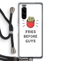 Fries before guys: Sony Xperia 5 Transparant Hoesje met koord