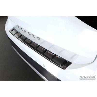 Zwart RVS Bumper beschermer passend voor Volkswagen T-Cross 2019- 'STRONG EDITION' AV254022