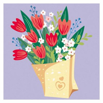 Ravensburger Creart schilderen op nummer - tulpen boeket