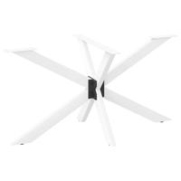 Eettafelpoot spider vorm 150x78x(72-73) cm staal wit