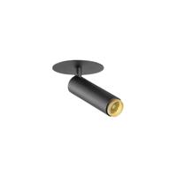 SLV InbouwspotGrip! S zwart met goud 3000K - 1009055
