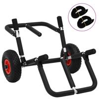 VidaXL Sup trolley voor 2 surfplanken inklapbaar 90 kg aluminium