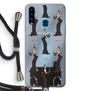Pop Some Kim: Samsung Galaxy A20s Transparant Hoesje met koord