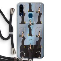 Pop Some Kim: Samsung Galaxy A20s Transparant Hoesje met koord
