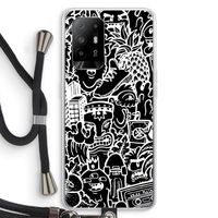 Vexx Black Mixtape: Oppo A95 5G Transparant Hoesje met koord