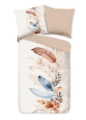 Good Morning Dekbedovertrek "veren" - Wit - (135x200 cm) - Katoen