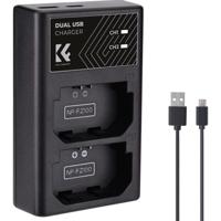 K&F Concept NP-FZ100 Dual Battery Charger USB-C