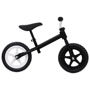 VidaXL Loopfiets met 11 inch wielen zwart