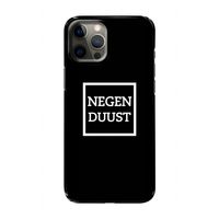 Negenduust black: Volledig geprint iPhone 12 Hoesje
