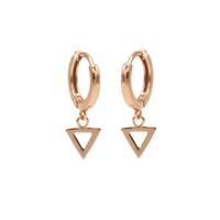 Karma Oorringen Hoops Open Triangle Rosé