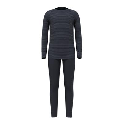 Odlo Long Active Warm Eco Set Thermoset Kinderen India Ink - Folkstone Gray 92