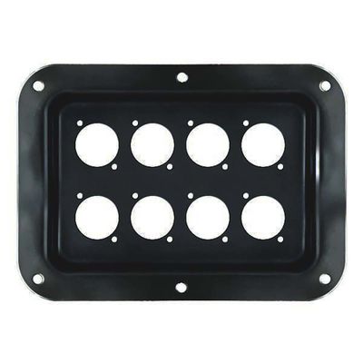 Penn Elcom D022K inbouwschotel 8x D-size zwart