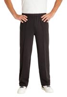 Comfortabele herenbroek met vouw zwart