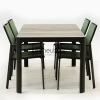Tuinset Delia amandel met Castilla 160cm tafel