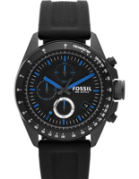 Horlogeband Fossil CH2897 Silicoon Zwart 22mm