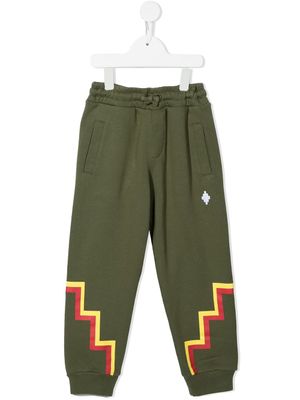 Marcelo Burlon County Of Milan Kids pantalon de jogging à motif Cross - Vert