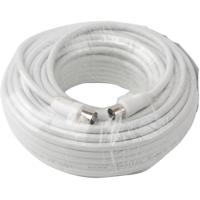 Coax Kabel - Aigi Crito - 25 Meter - Rechte Connectoren - Wit Coax Kabel - Aigi Crito - 25 Meter - Rechte Connectoren - Wit