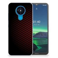 Nokia 1.4 TPU bumper Geruit Rood - thumbnail