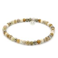 Karma Armband Spiral Clear As Day Elastic Gold Crystal