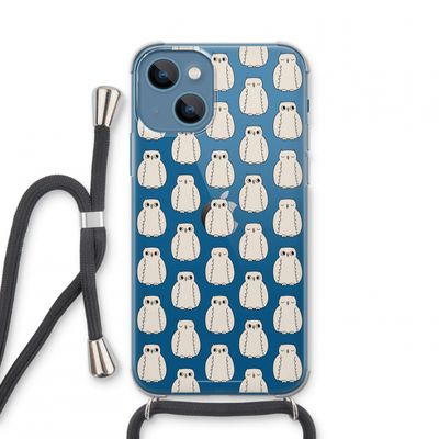 Uilen: iPhone 13 mini Transparant Hoesje met koord