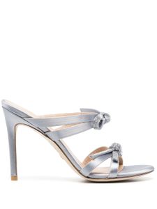 Stuart Weitzman sandales à détail de nœud 100 mm - Gris