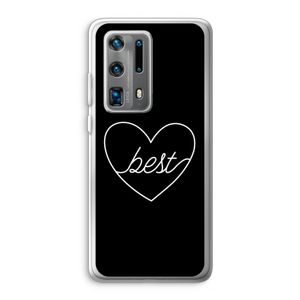 Best heart black: Huawei P40 Pro Plus Transparant Hoesje