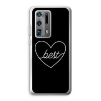 Best heart black: Huawei P40 Pro Plus Transparant Hoesje