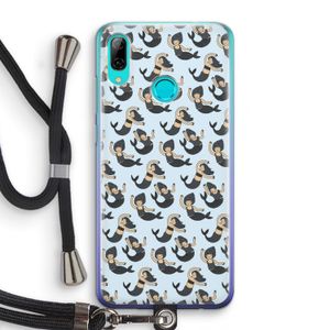 Zeemeermin: Huawei P Smart (2019) Transparant Hoesje met koord