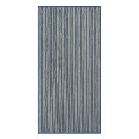 Cawö Cawö Two-Tone Stripe Handdoek 50x100 nachtblau Cawö Cawö Two-Tone Stripe Handdoek 50x100 nachtblau