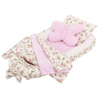 Babynest 5-delig. 90x50 cm katoen bloemenpatroon Joyz